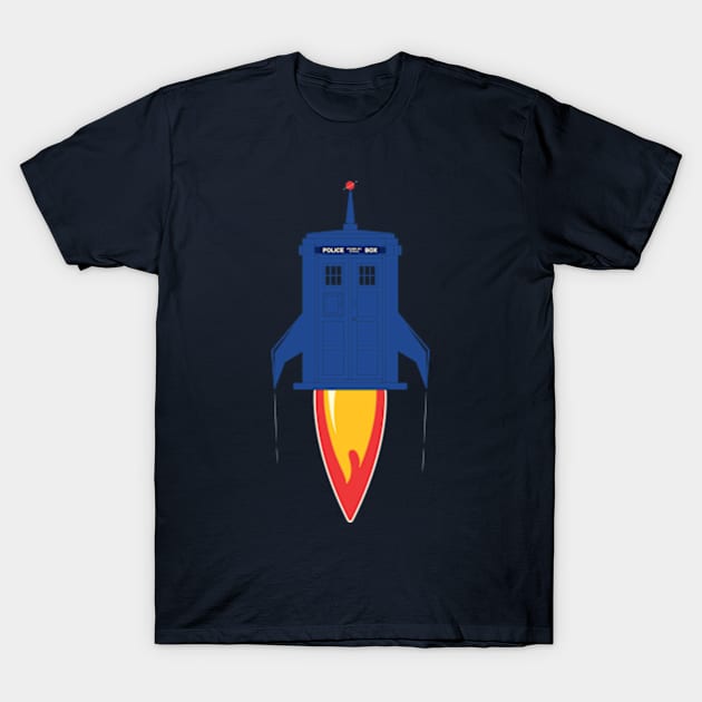 Retro Rocket T-Shirt by yanmos